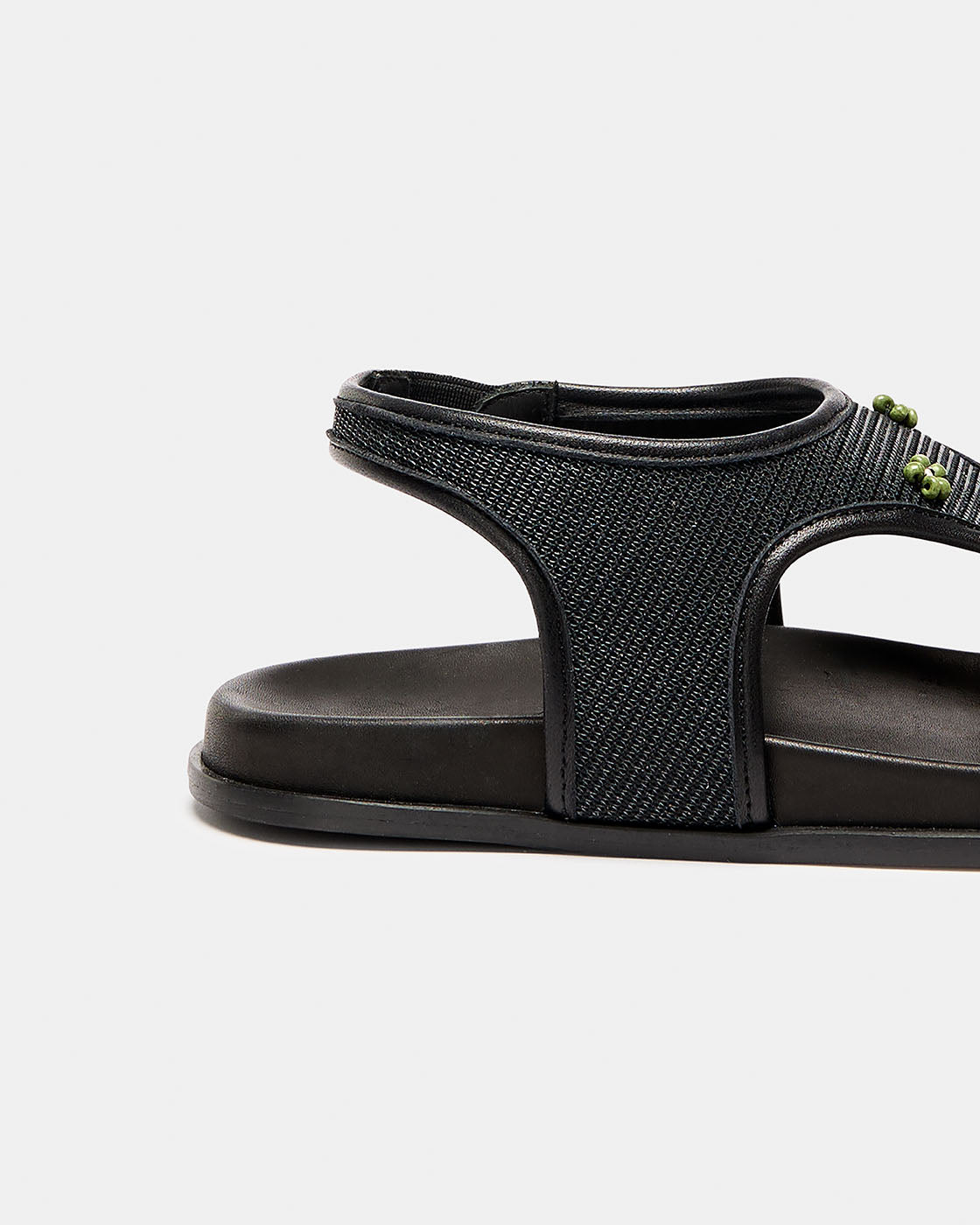 아다이아 블랙 메시-그린