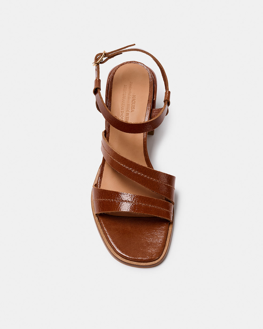 발리스 브라운 페이턴트 가죽