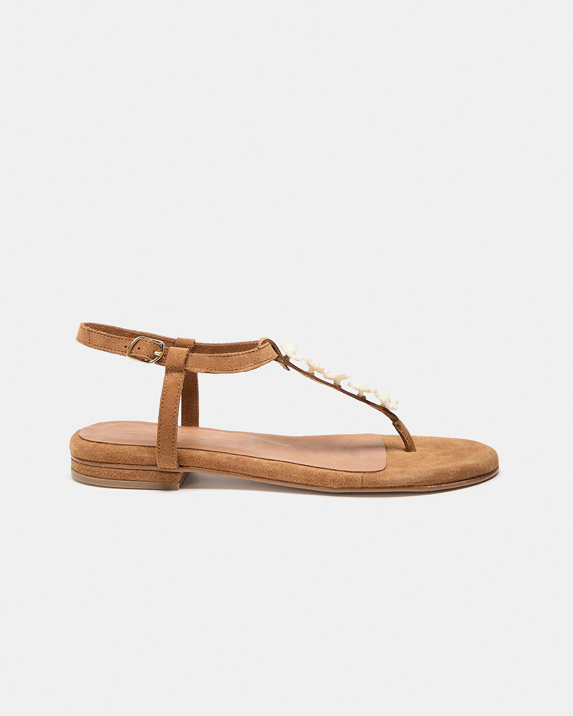 SAVINA FLOWER CAMEL-CRUDO