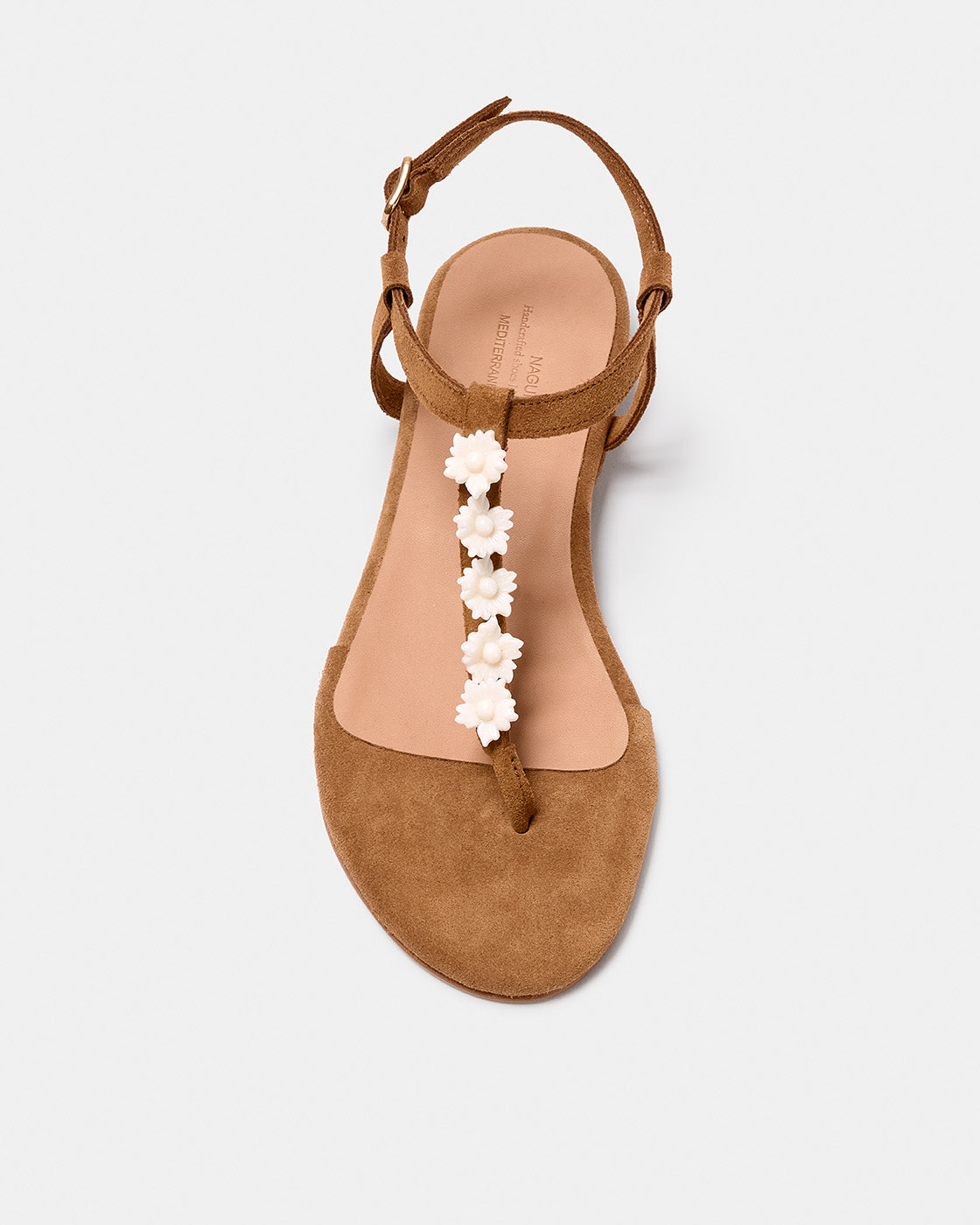 SAVINA FLOWER CAMEL-CRUDO