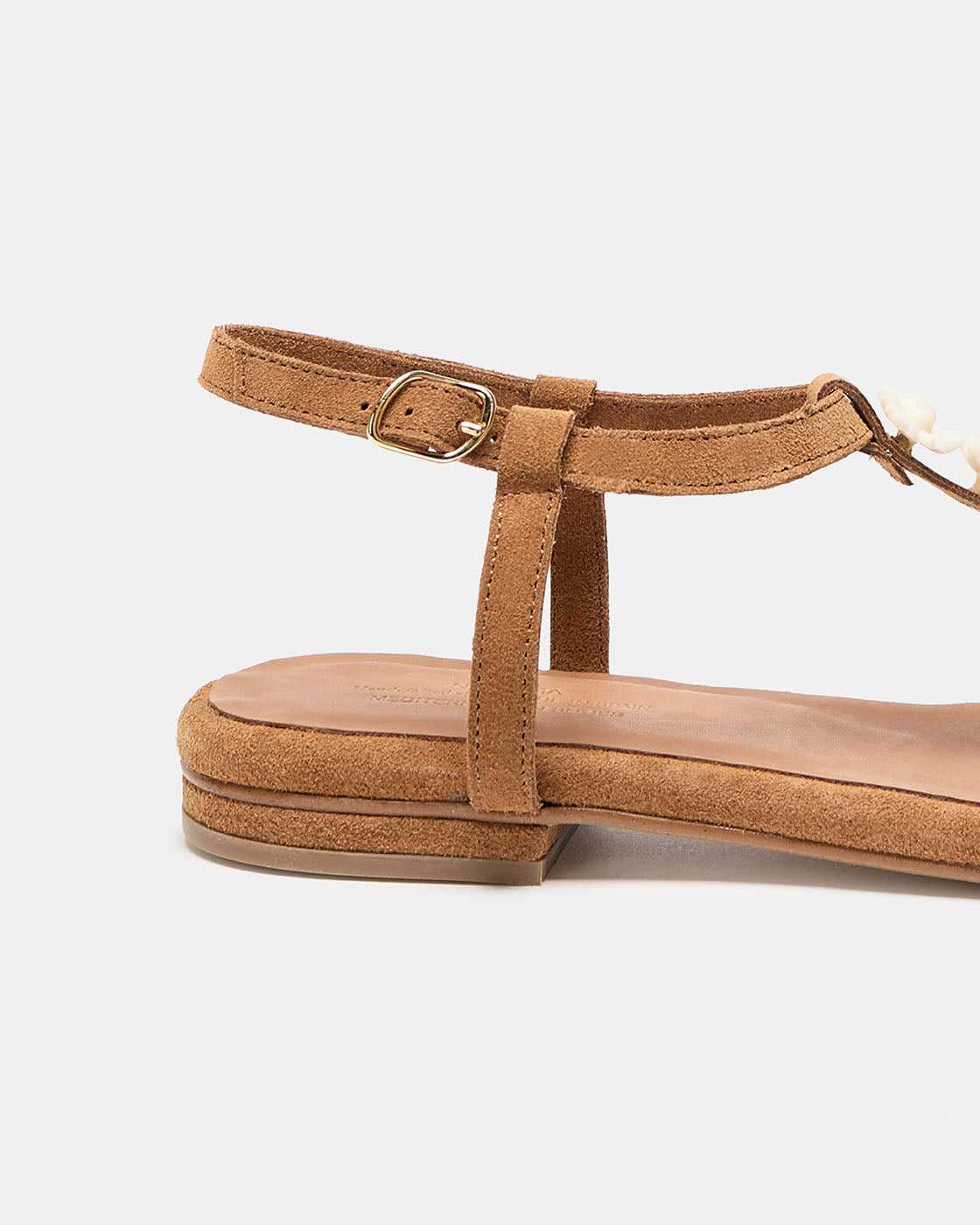 SAVINA FLOWER CAMEL-CRUDO