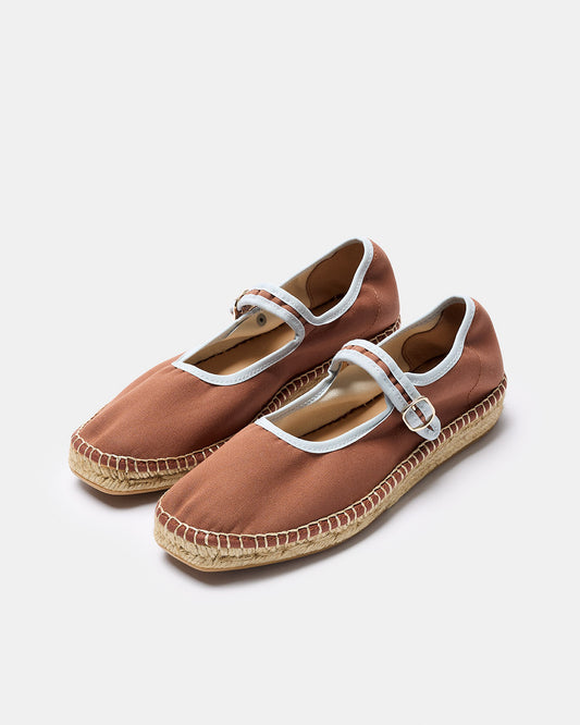 PEONIA MARRON-AZUL CLARO