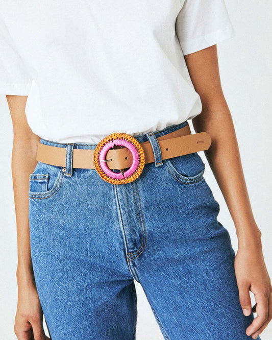 Sample Melino Camel-Fuchsia