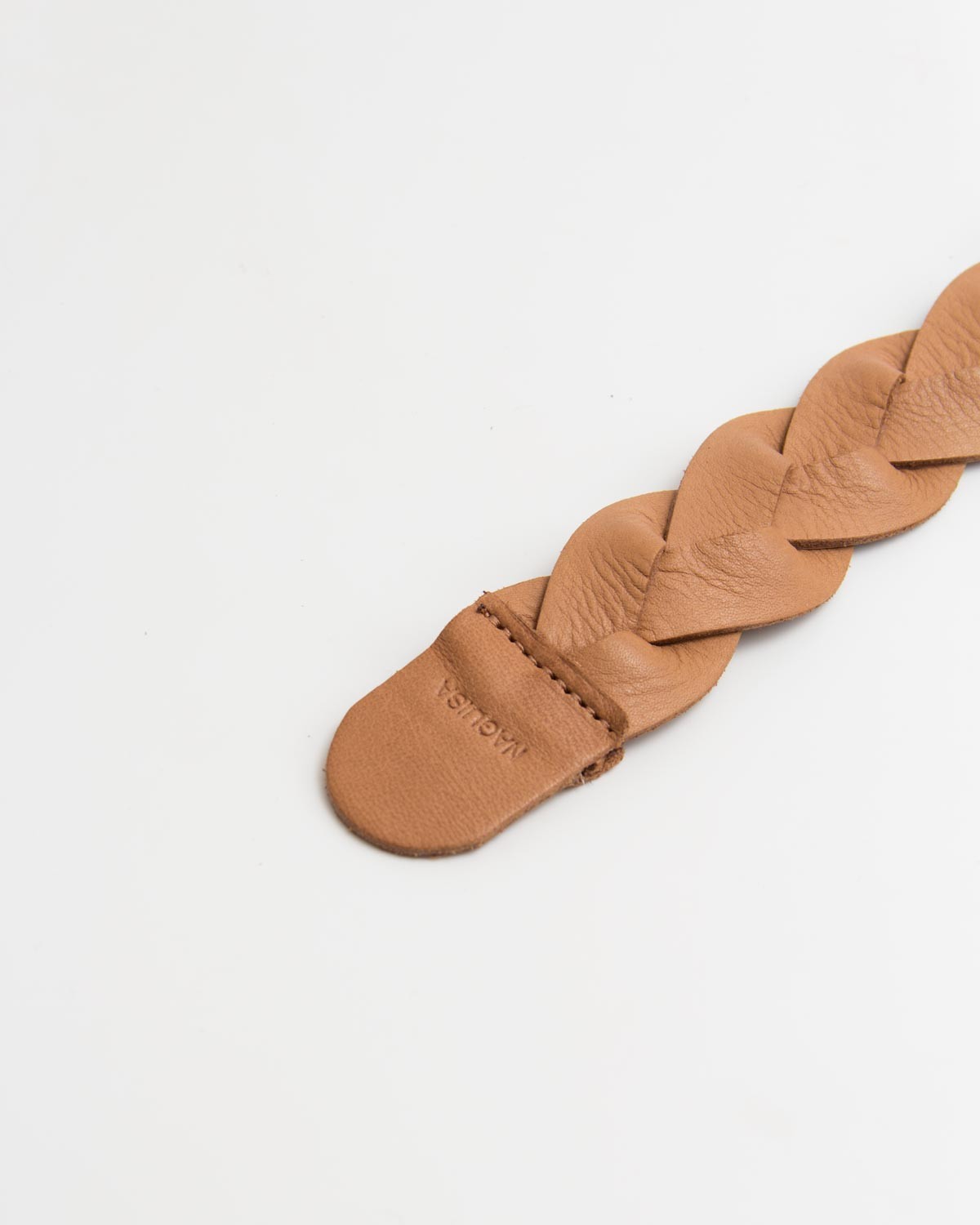 Trenza  Braided Belt Camel