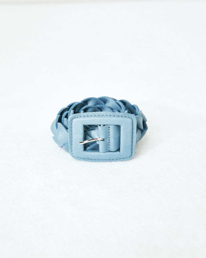 Trenza Cinturon Trenzado Azul